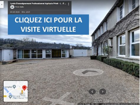 départ pour la visite virtuelle du collège et du lycée Sainte-Cécile de Montoire sur le Loir